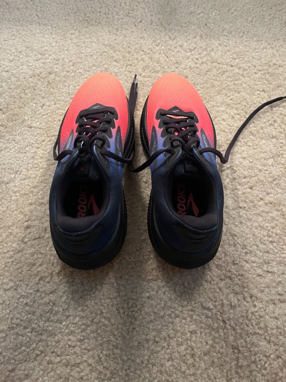 NWOB Brooks Ghost 17 • Size 9.5 • Night / Blue / Papaya - Picture 5 of 7